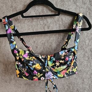 Victoria's Secret Bikini Top 36C Swim Birds of Paradise Tropical Beach Cruise